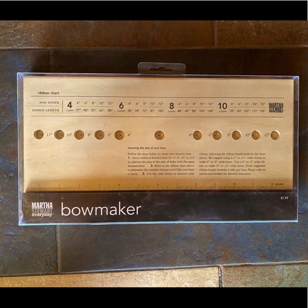 NWT Martha Stewart wooden Bow making set!